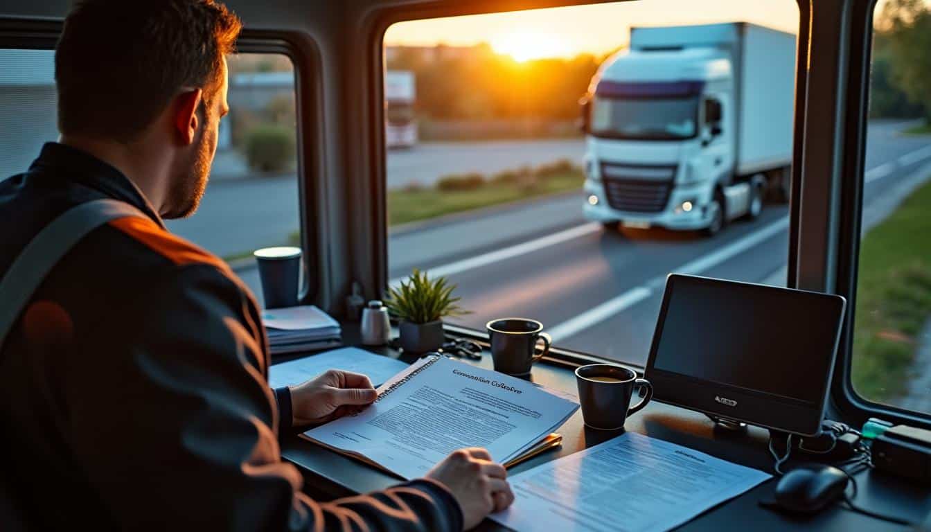 Illustration: Découvrir la convention collective applicable au secteur du transport routier