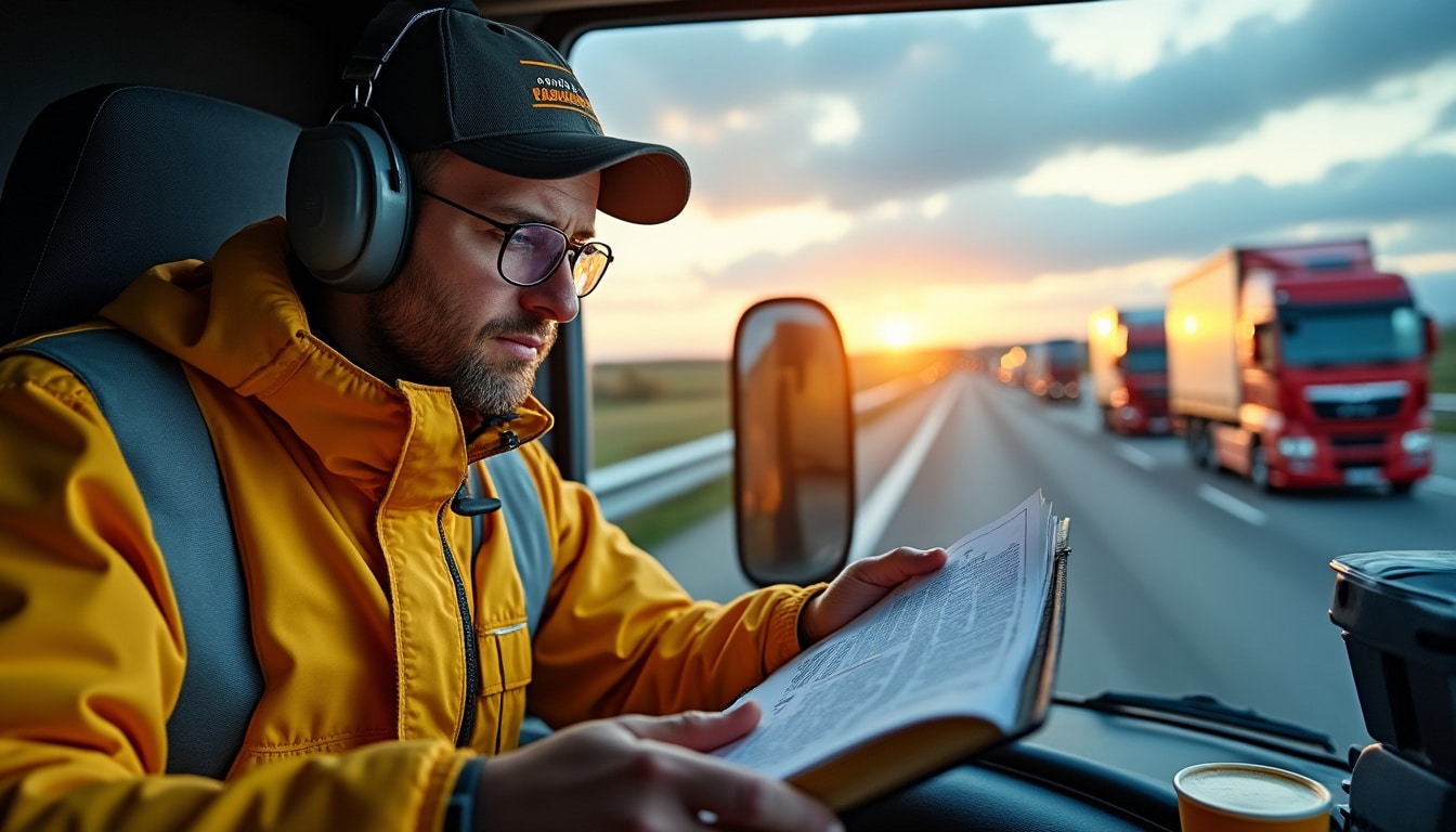Illustration: Comprendre la convention collective du transport routier pour les chauffeurs poids lourd