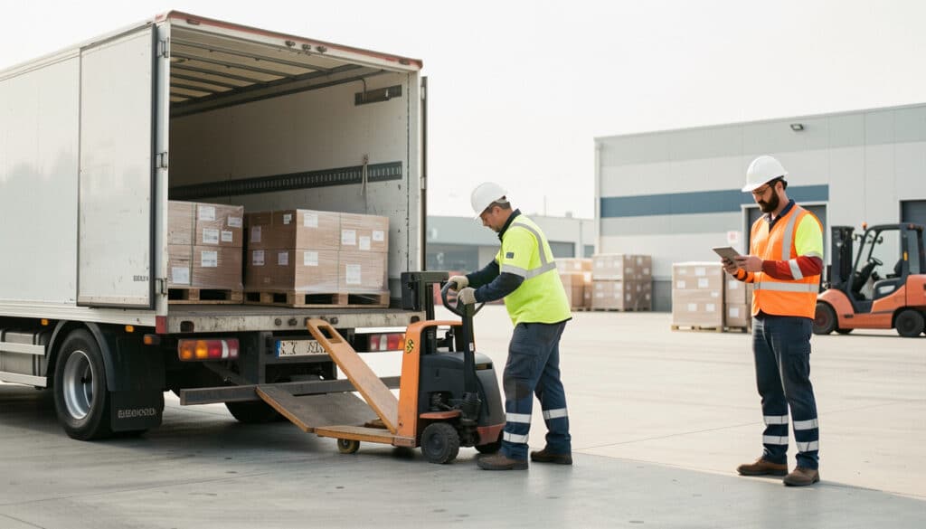Déchargement d’un camion : étapes, sécurité et rôles