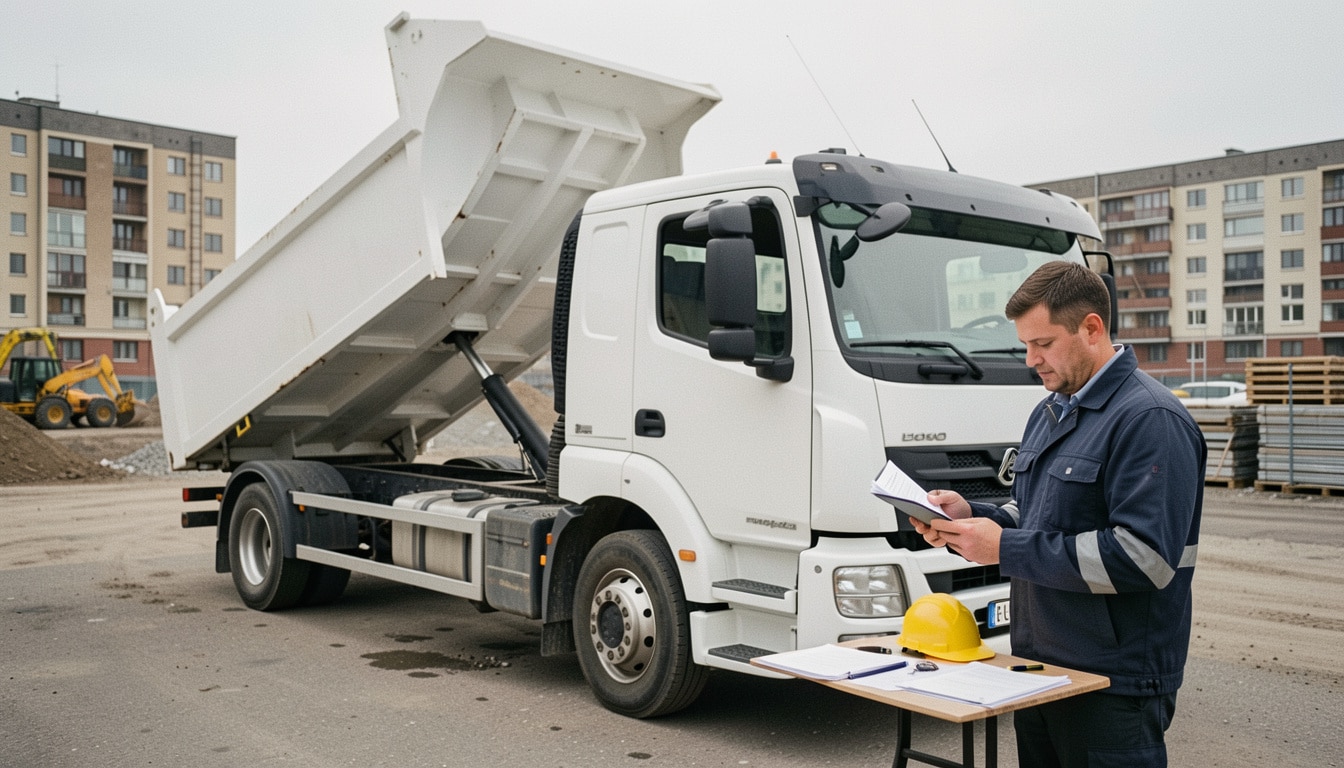 LOA pour un camion-benne : coût, options et contrat